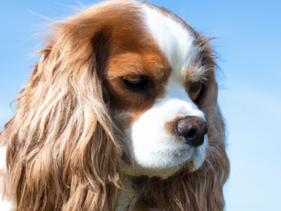 A Cavalier looking sad