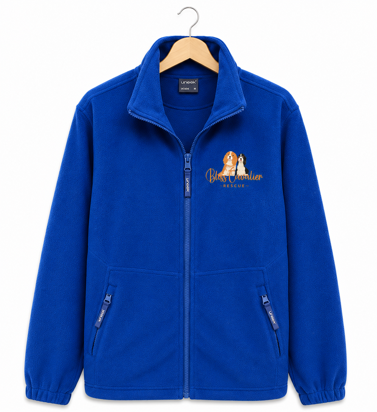 Royal colour fleece jacket