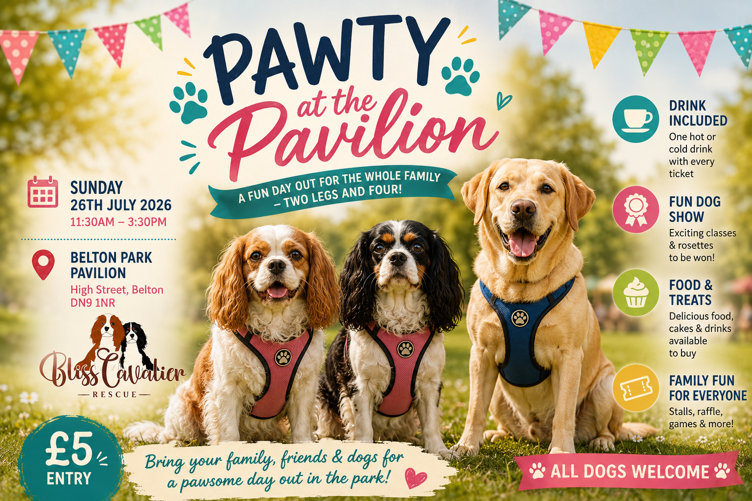Pawty at the Pavilion poster